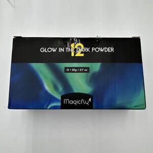 Glow in The Dark Pigment Powder 12 Colors Luminous Powder‎ Set for Epoxy Resin